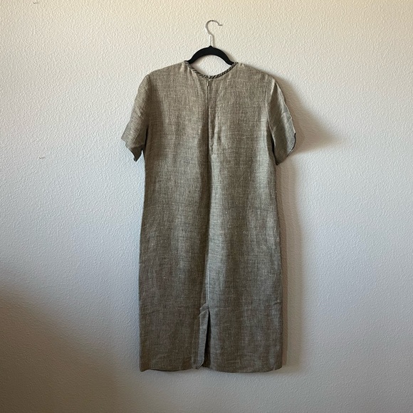 Vintage Oyako Linen Blend Dress and Vest Set - Picture 9 of 12